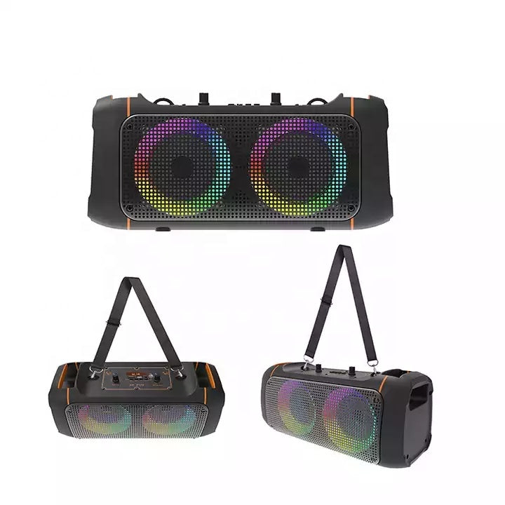 HF2175 Sound Box Boombox Portable Mini Caixa De Som 4 Inch Subwoofer Parlante Portatil,karaoke Speaker With Mic and Bluetooth