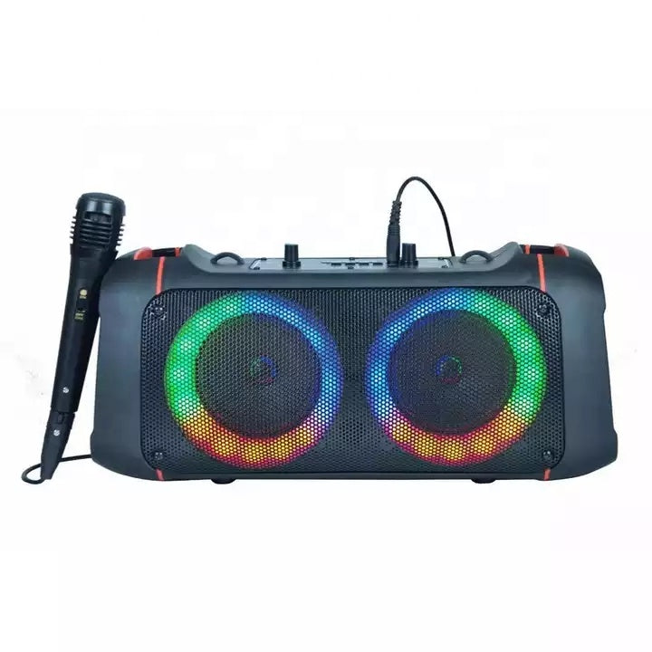 HF2175 Sound Box Boombox Portable Mini Caixa De Som 4 Inch Subwoofer Parlante Portatil,karaoke Speaker With Mic and Bluetooth