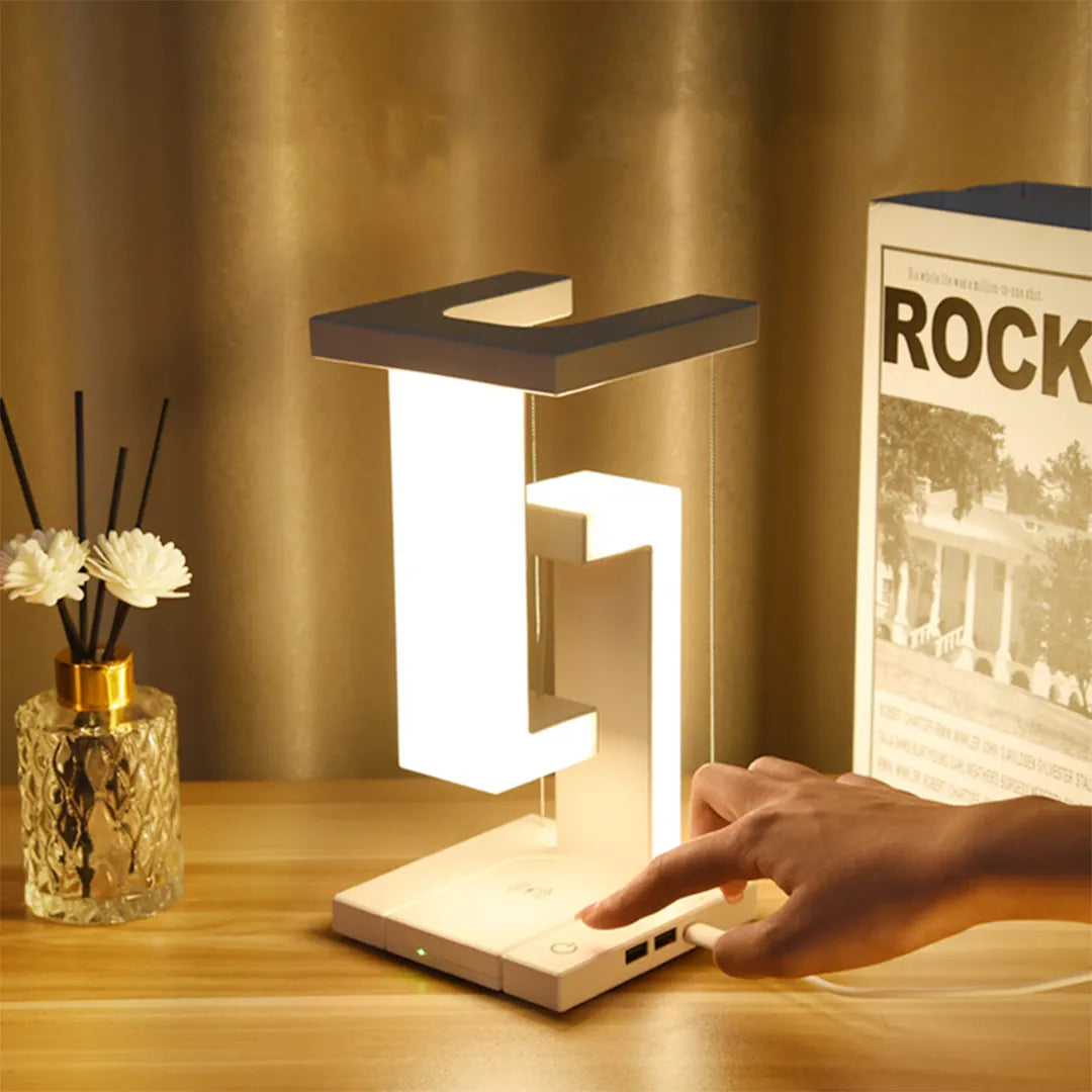 Tensegrity Wireless Charging LED Table Lamp